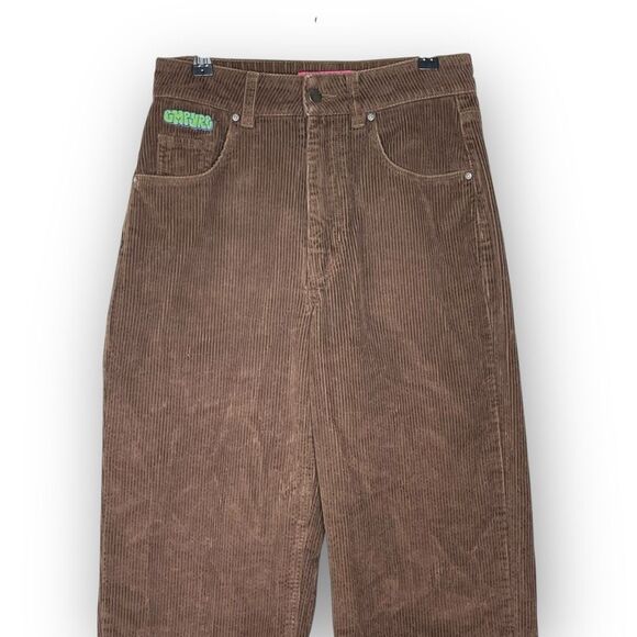 Empyre Tori Corduroy Pants Brown Skate Loose Baggy Relaxed Retro Women’s Size 2 - Picture 3 of 10